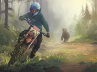 Wald-Motocross-Abenteuer